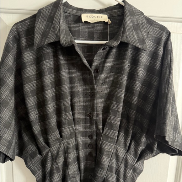 Anthropologie Plaid Tobie mini shirt dress - Picture 2 of 5
